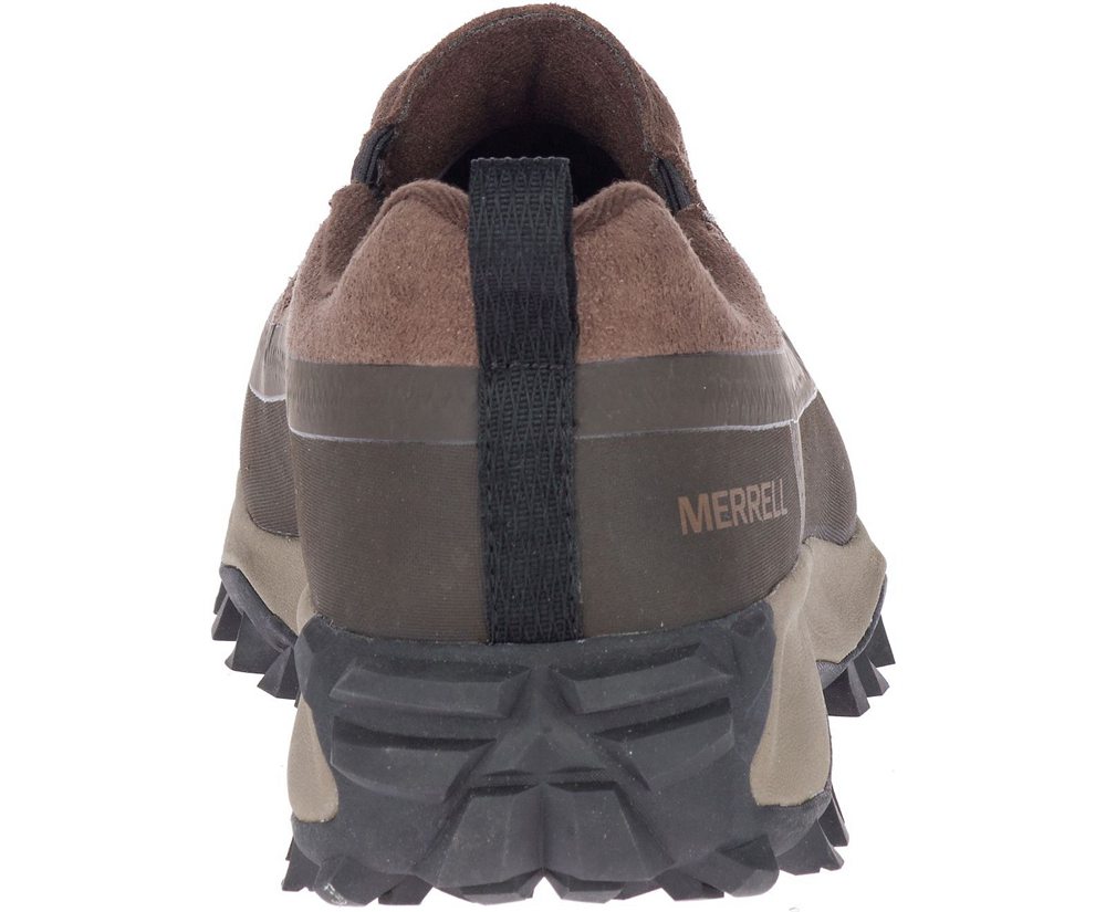 Kozaki Merrell Męskie Brązowe - Thermo Snowdrift Moc Shell Waterproof - 516402-URL